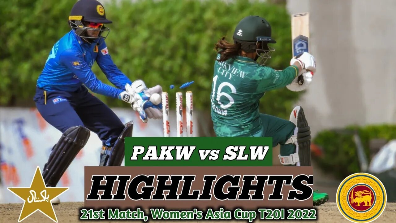 PAKW vs SLW T20 Highlights Today | Pakistan Women's vs Sri Lanka Women's T20 Highlights Today 2022