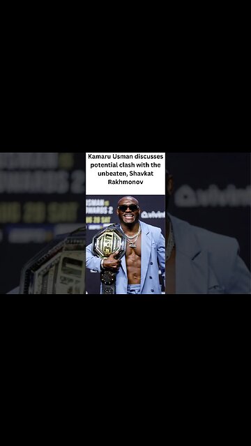 Ex-UFC champion Kamaru Usman has ruled out a rematch with Shavkat Rakhmonov. #shorts