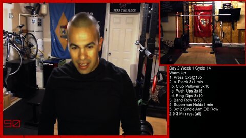 Day 2 Week 1 Cycle 14 Garage Gym Workout