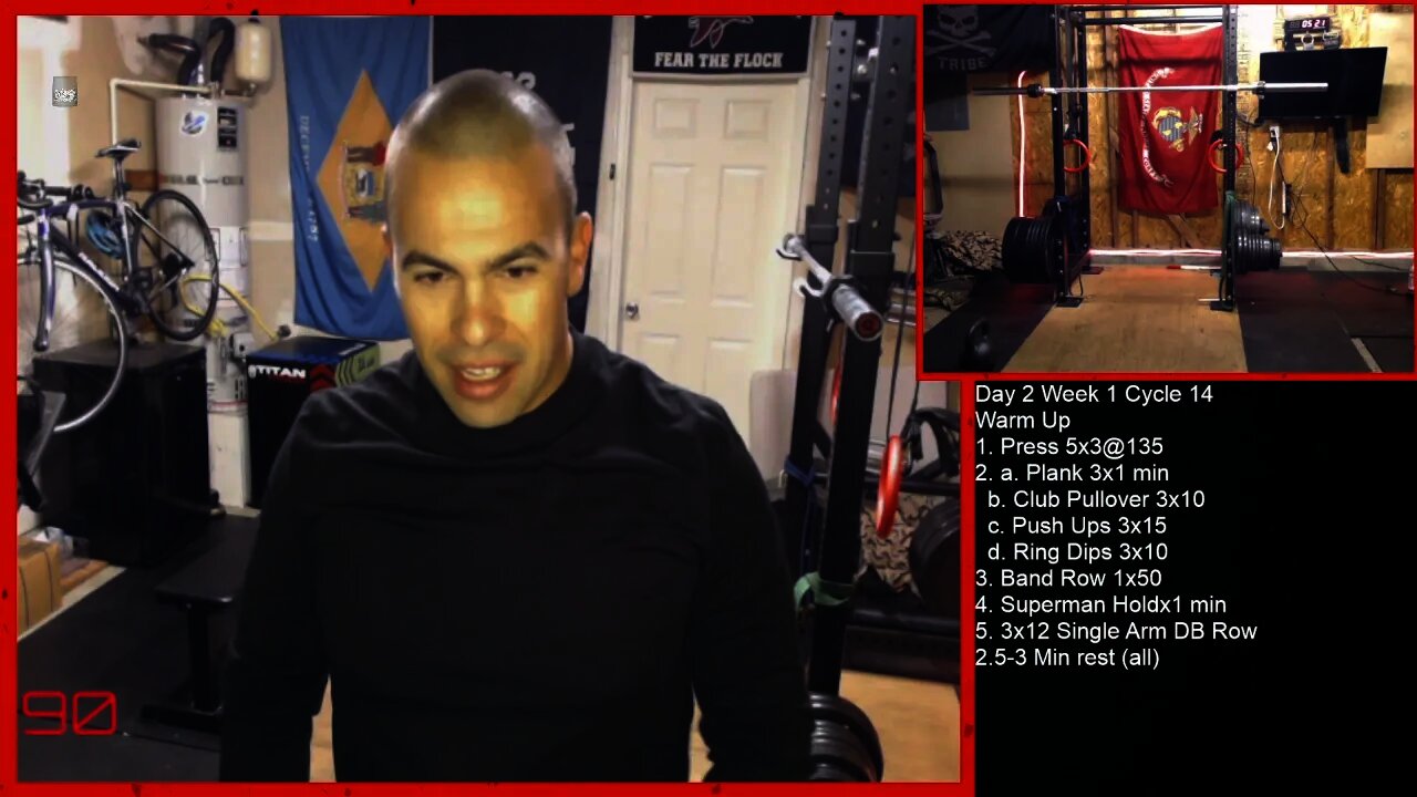 Day 2 Week 1 Cycle 14 Garage Gym Workout