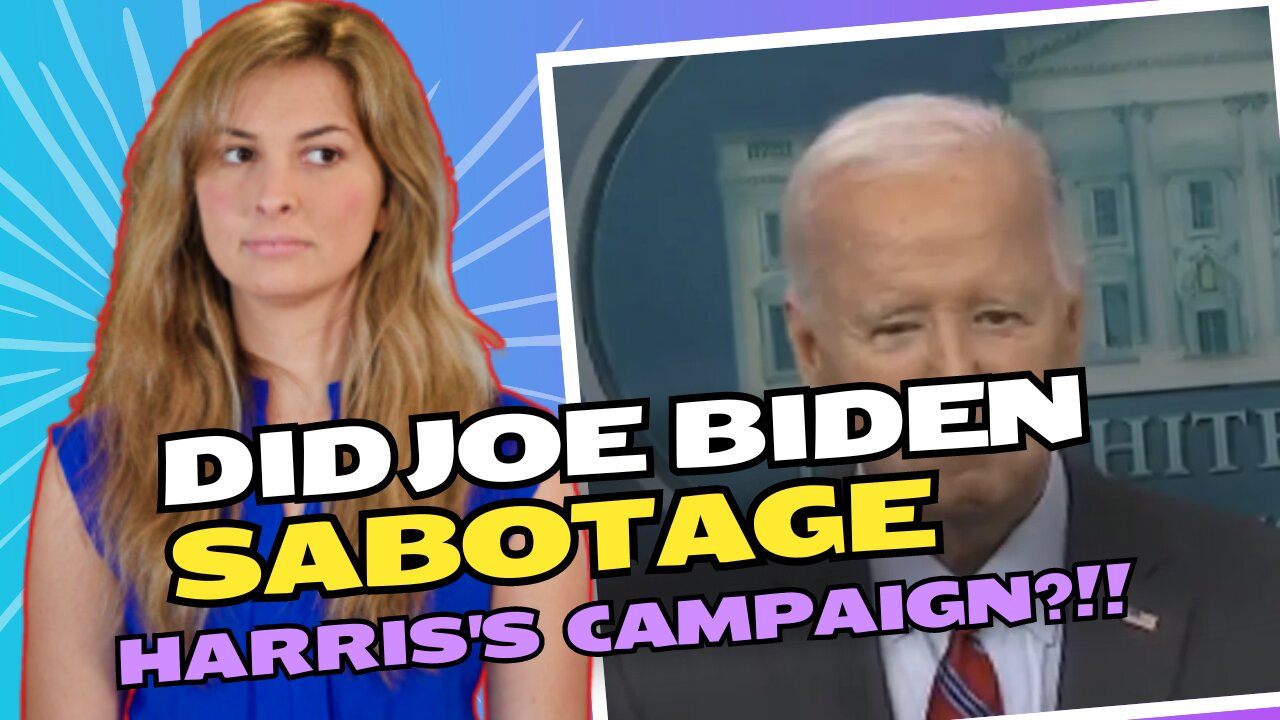 Joe Biden trying to sabotage Kamala Harris's campaign?!