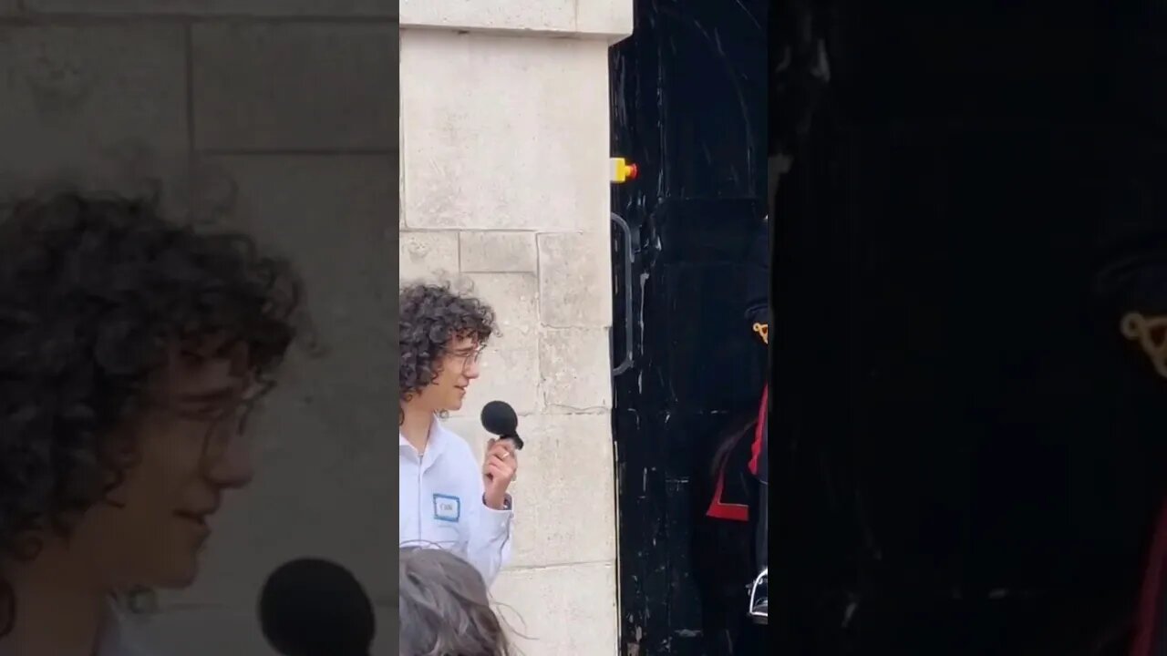 Is he waiting for a reply from the horse #horseguardsparade