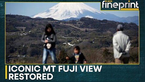 Mount Fuji barrier taken down in Japan | WION Fineprint