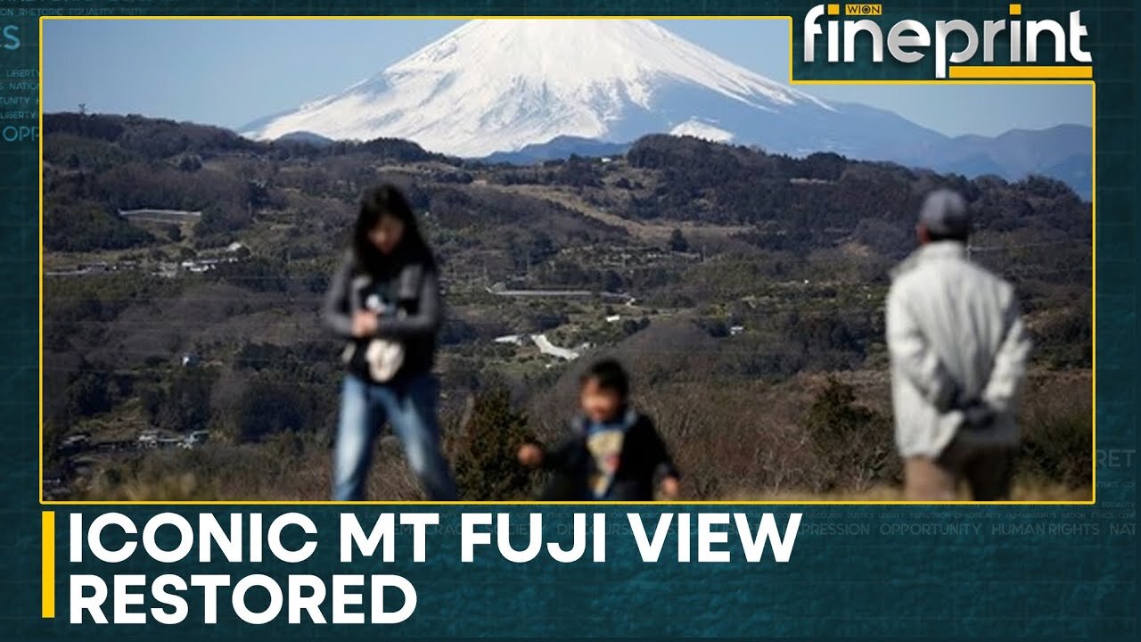 Mount Fuji barrier taken down in Japan | WION Fineprint