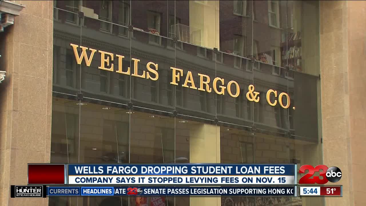 Wells Fargo Dropping Student Loan Fees