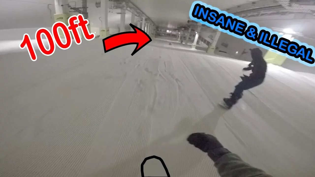 INSANE OVERNIGHT INDOOR SKISLOPE *ILLEGAL*