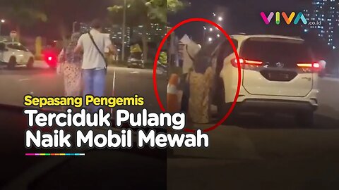 TERCIDUK! Sepasang Pengemis Buta Pulang Naik Mobil Mewah