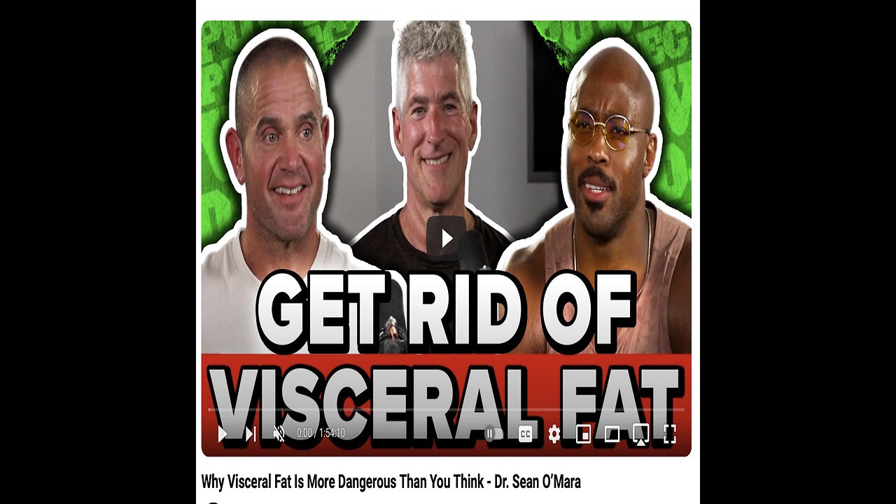 August 26, 2024 PM / John Kacarab and iTeraCare and Dangers of Visceral Fat..