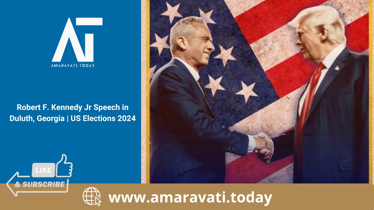 Robert F Kennedy Jr Speech in Duluth, Georgia | US Elections 2024 | Amaravati Today