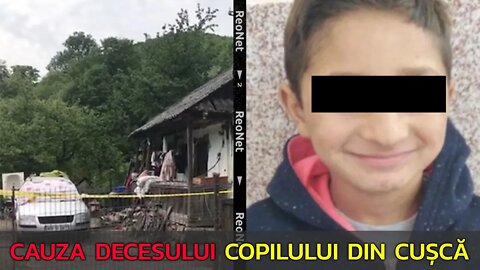 CAUZA DECESULUI COPILULUI GĂSIT ÎN CUȘCA DE CÂINE