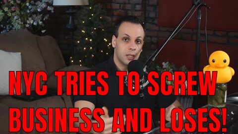 NYC business owner fined 25k; fights city and WINS!