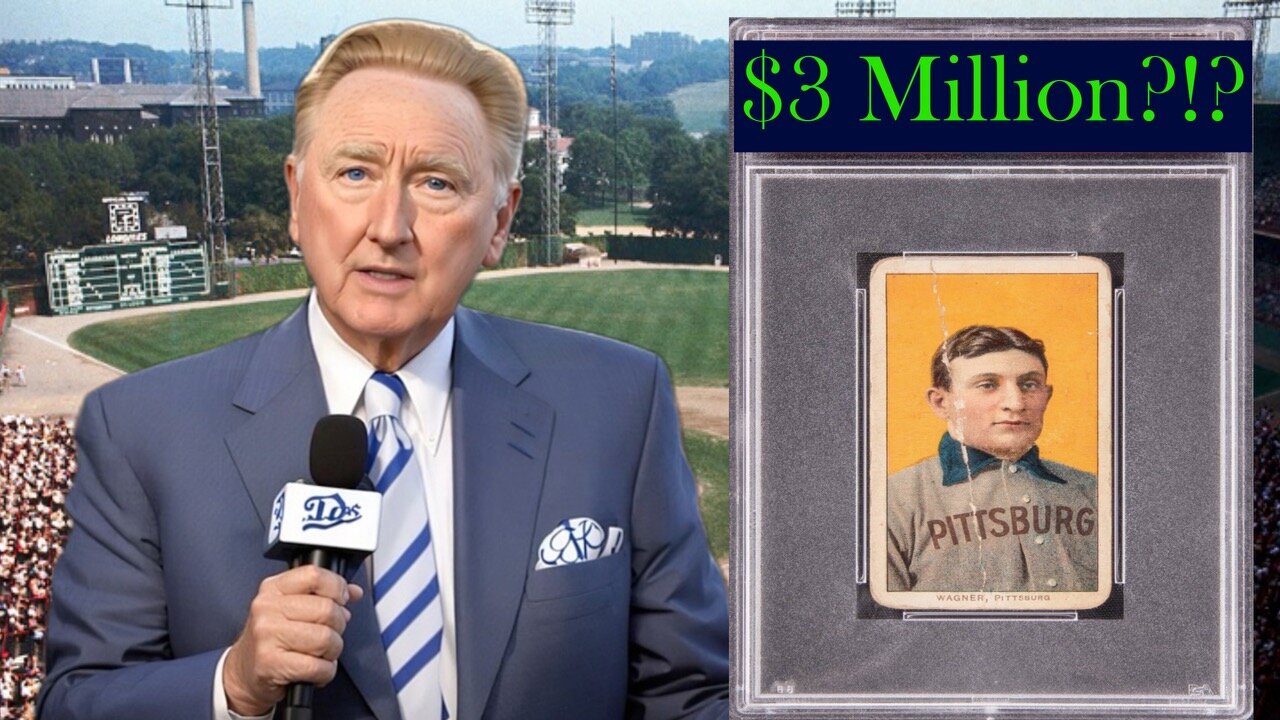 Ai Vin Scully's CRAZY Honus Wagner Card