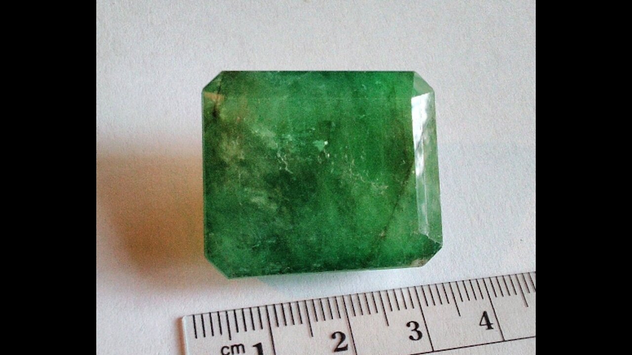 Collectible Brazilian Emerald 100 Carats Cut Stone