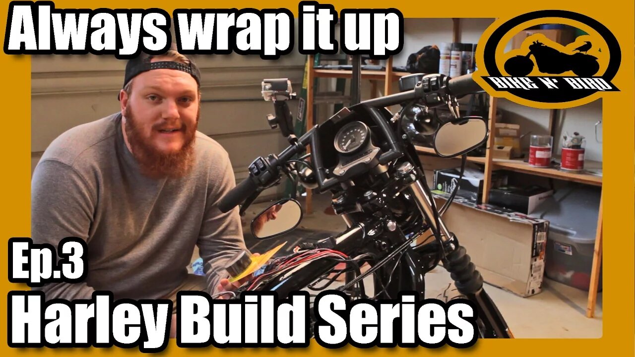 Harley Iron 883 Sportster "Build" Series - Ep.3 Wire Tuck, Tail Lights, & Air Cleaner