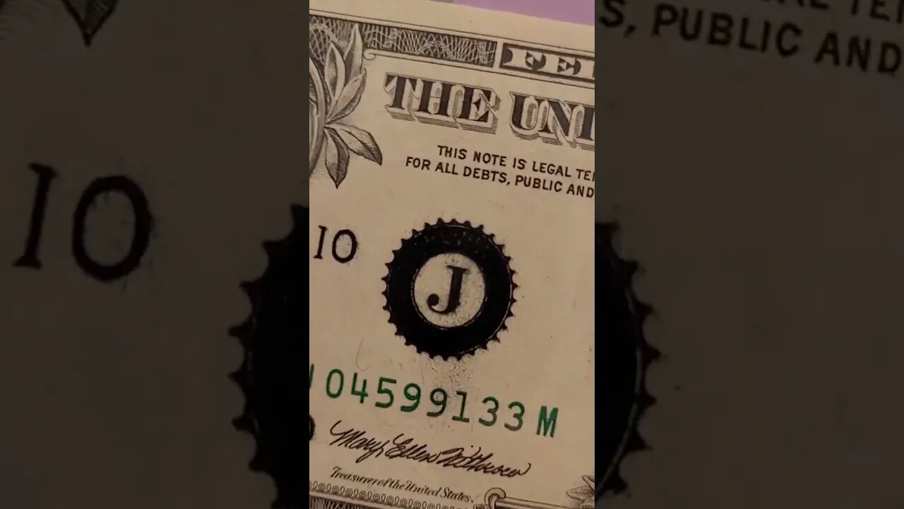 RARE Ink Error on a ONE Dollar Bill To LOOK FOR!