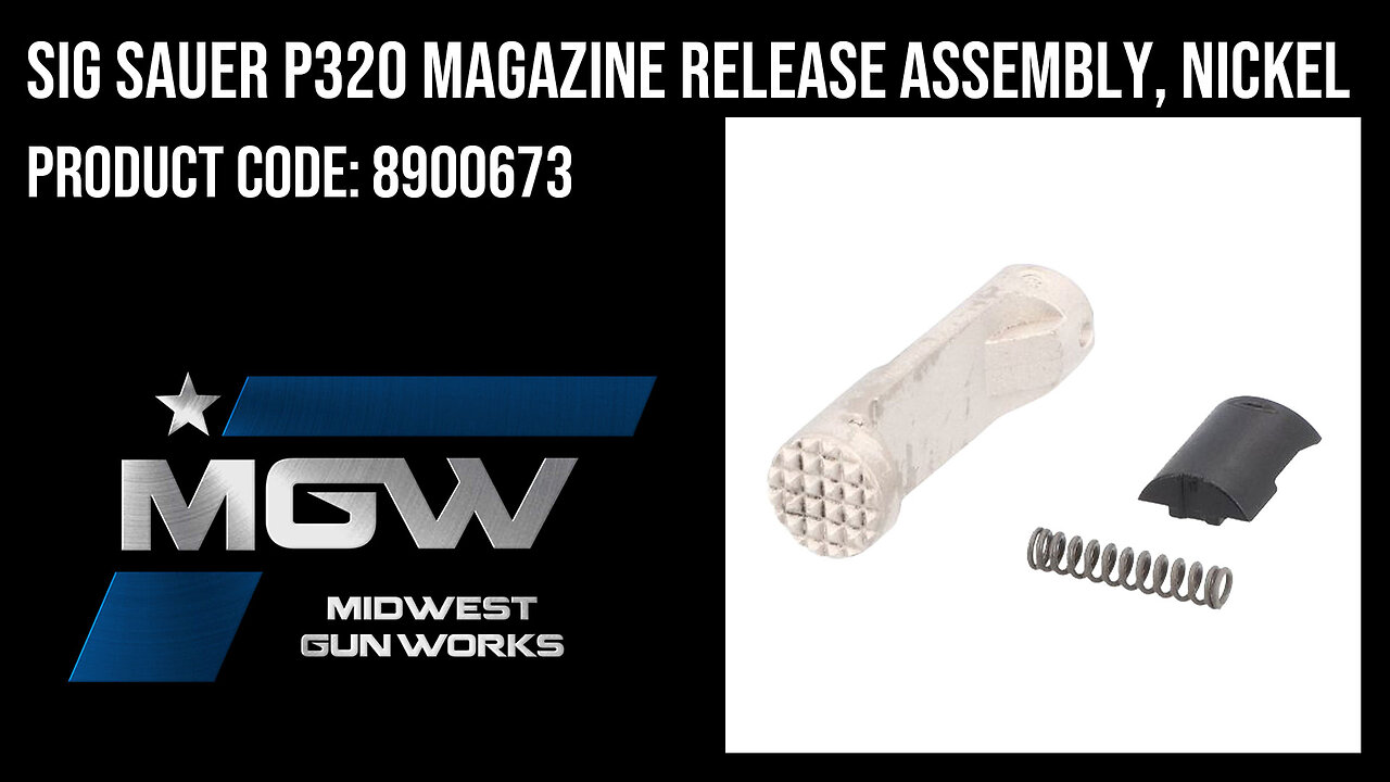 Sig Sauer P320 Magazine Release Assembly, Nickel - 8900673