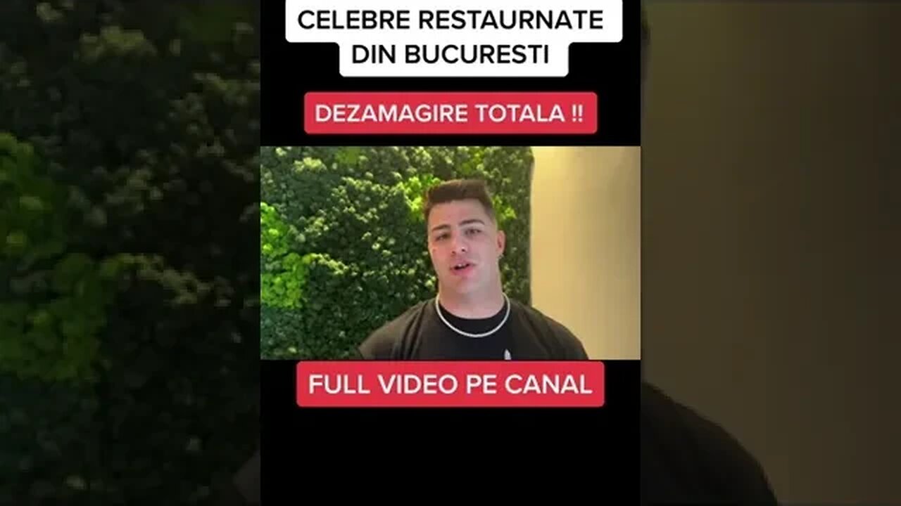 TESTEZ CELE MAI CELEBRE RESTAURANTE DIN BUCURESTI #oguritamica #mancare #mancaciosul