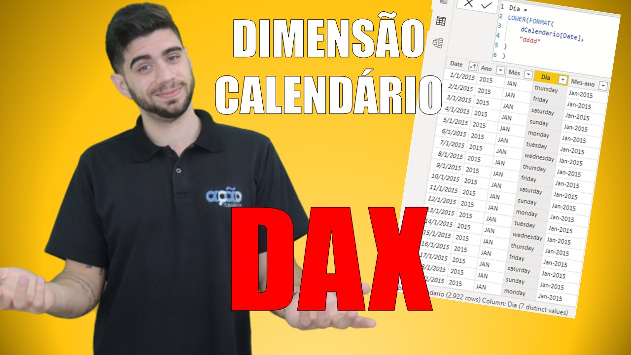 COMO CRIAR A DCALENDARIO UTILIZANDO FUNÇÕES DAX NO POWER BI