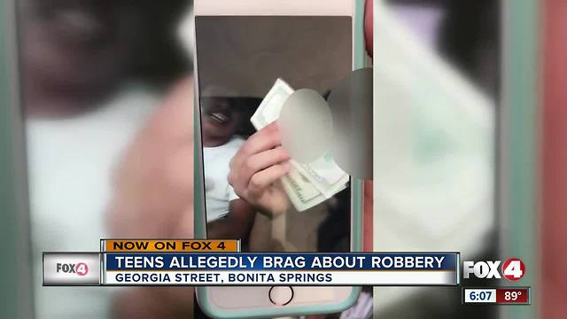 Teens allegedly brag about robbery on Snapchat