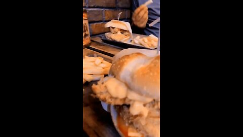 "Burger Brawl: Chowing Down with Friends in a Mouthwatering Melee!"