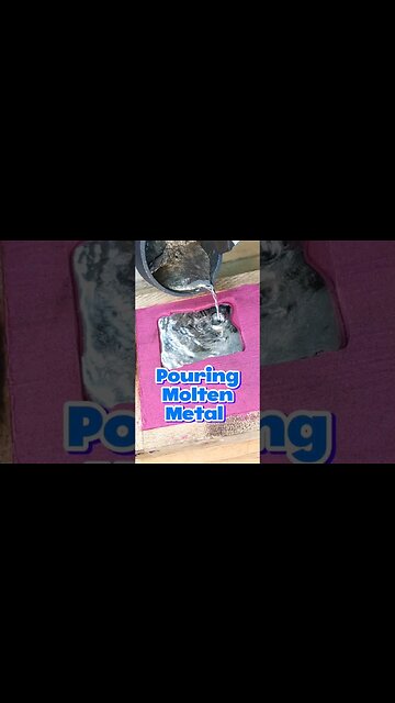 DIY Metal Casting with Kinetic Sand #shorts #shortsfeed #diy