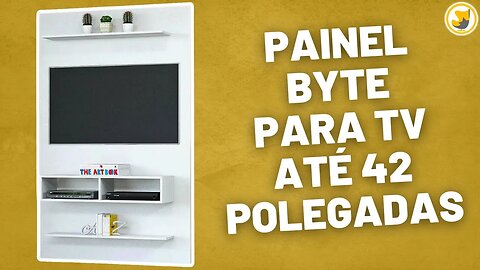 Painel Byte para TV até 42 Polegadas 2 Prateleiras 2 Nichos Viero