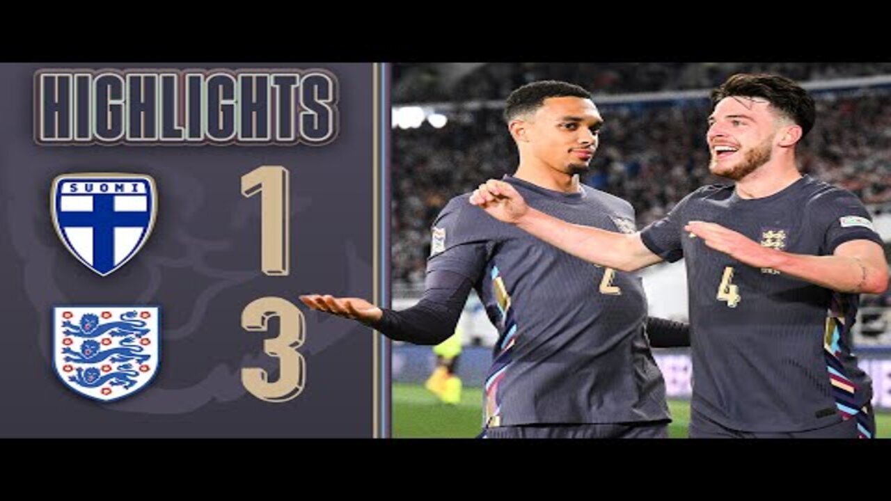 Finland 1-3 England | UEFA Nations League Highlights | England 2025