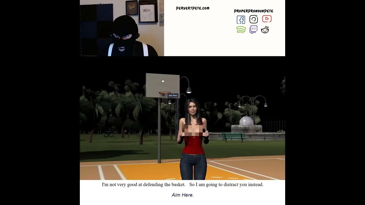 Basketball Loser Gets Distracted By Boobs