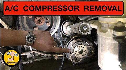 how to remove AC compressor on Volvo s40