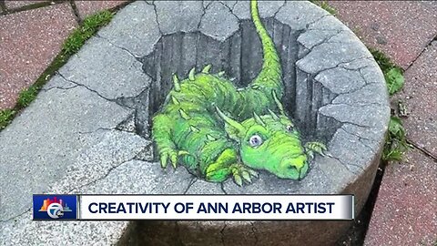 Ann Arbor Street Artist: 'If you stare at it long enough, is going to show you what it wants to be'