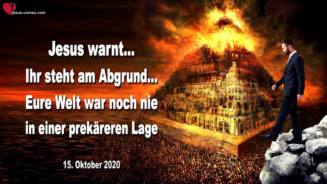 Rhema 27.10.2022 ❤️ Eure Welt war noch nie in einer prekäreren Lage...Ihr steht am Abgrund