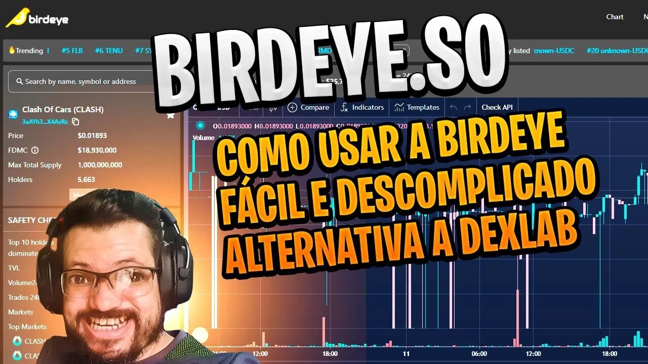 BIRDEYE.SO - COMO USAR A BIRDEYE.SO FÁCIL E DESCOMPLICADO ALTERNATIVA A DEXLAB