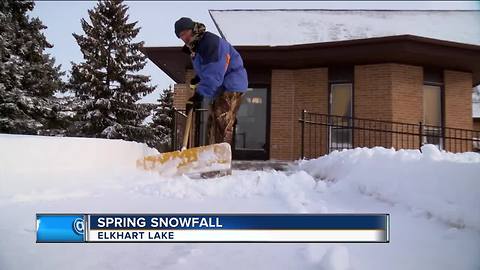 Spring snowfall makes WI look like Winter Wonderland