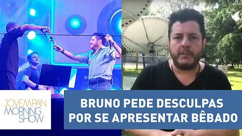 Bruno pede desculpas por se apresentar bêbado em show | Morning Show