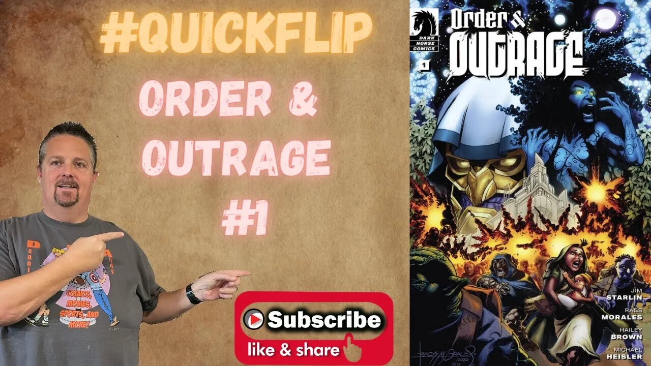 Order & Outrage #1 Dark Horse Comics #QuickFlip Comic Book Review Jim Starlin,Rags Morales #shorts