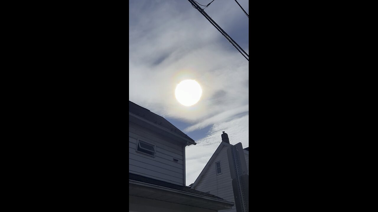 September 19, 2024 rainbow sun chemtrails