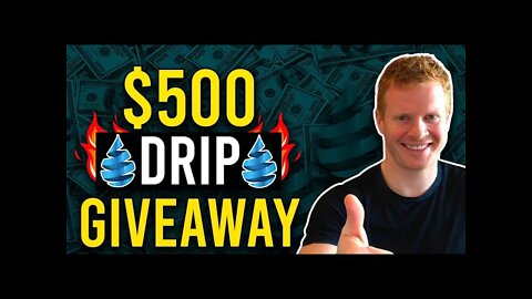 We're not giving away ONE $500 DRIP account, from some anonymous donations, we are giving away THREE