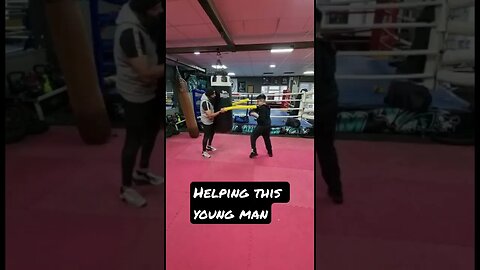 Helping this young man with movement. Boxing 🥊