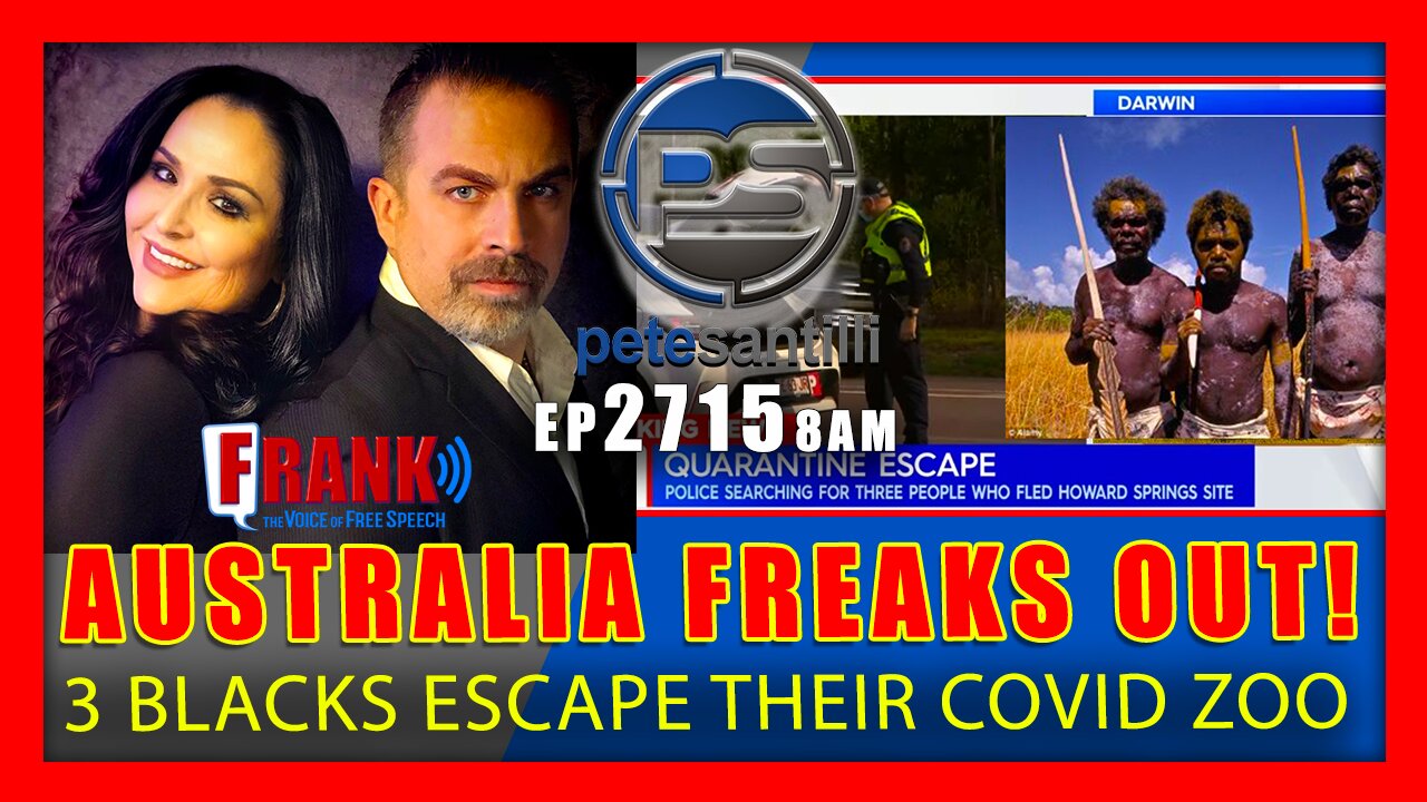 EP 2715-6PM AUSTRALIA FREAKS OUT! 3 "ABORIGINES" (BLACKS) ESCAPE A QUARANTINE CAMP (ZOO)