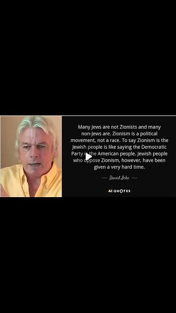 This video demonstrates the physical manifestation of the difference between Jews & Zionists