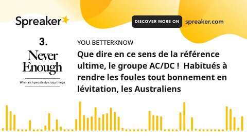 Que dire en ce sens de la référence ultime, le groupe AC/DC ! Habitués à rendre les foules tout bon