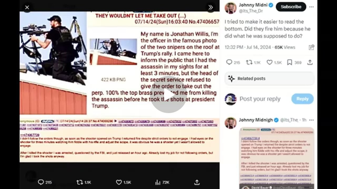 Counter Sniper Jonathan Willis SPEAKS? Ordered Not To Engage? Arrested & Lost Job For Doing So???