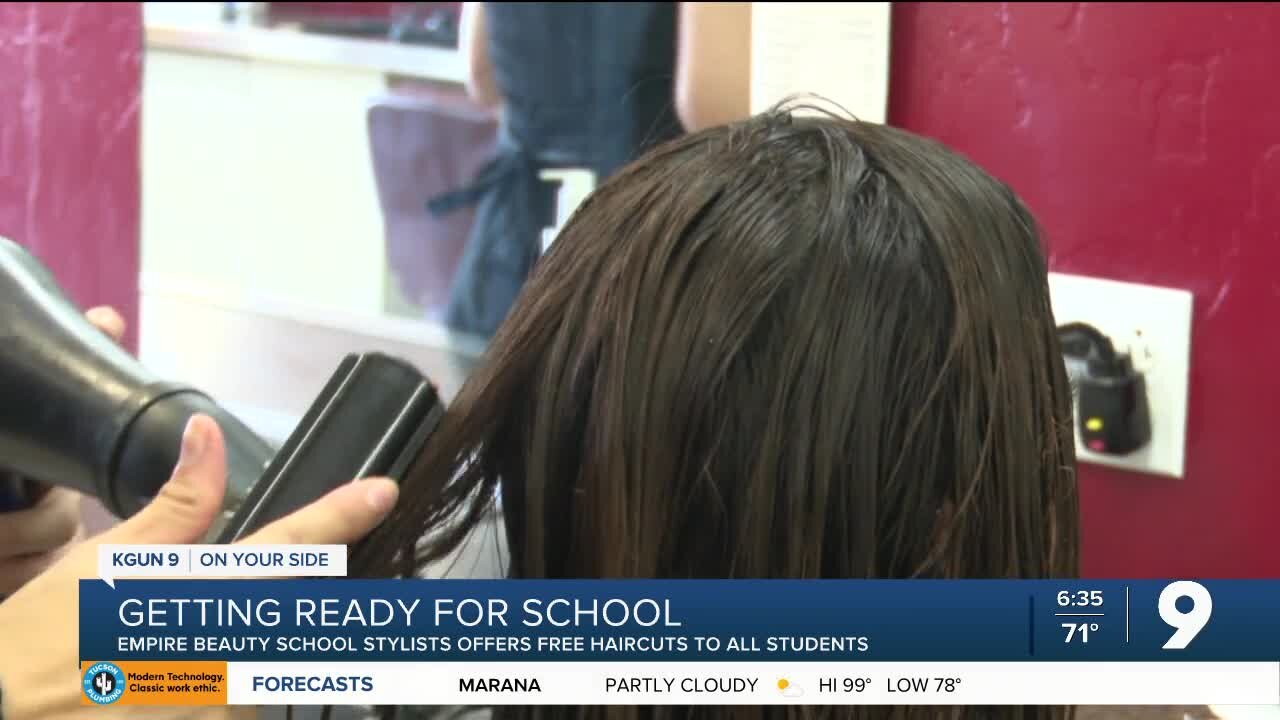 Tucson hair salon offers free haircuts for kids heading back-to-school