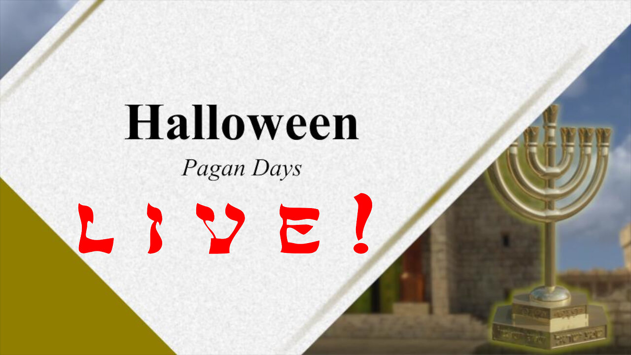 Halloween - Pagan Days - God Honest Truth Live Stream 10/13/2023