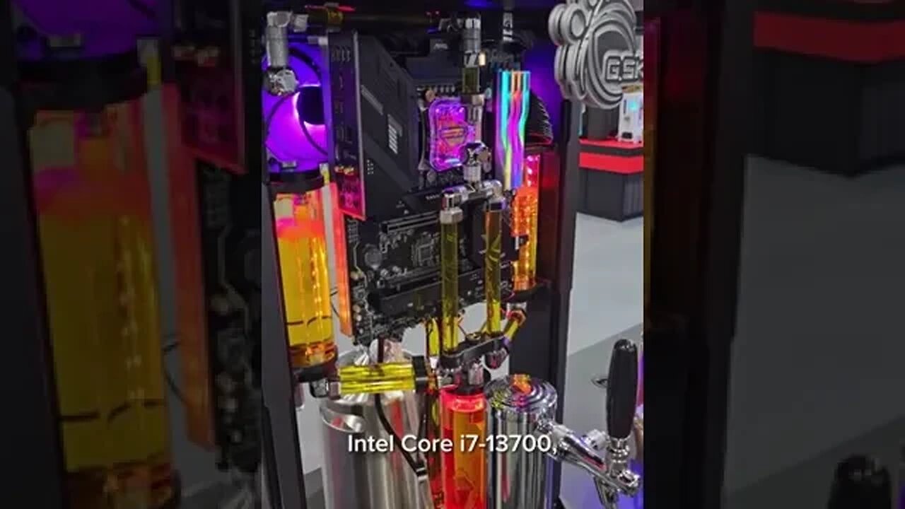 G.Skill at Computex 2023 showed the beer-cooled PC of the future.