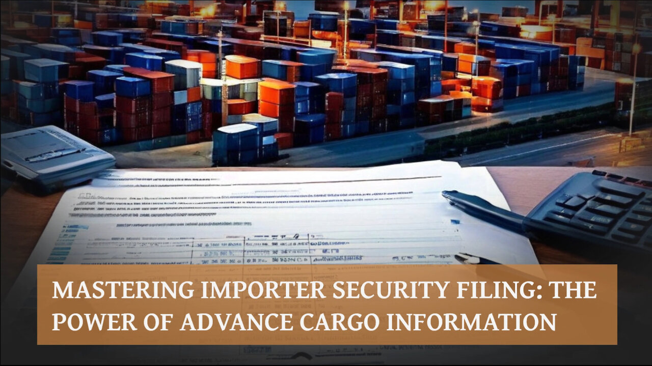 Mastering the Importer Security Filing: The Power of Advance Cargo Information