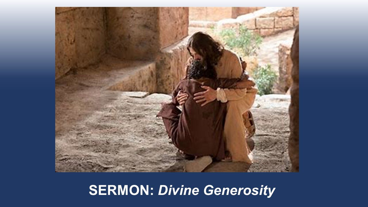 National Day of Thanksgiving Sermon: "Divine Generosity"