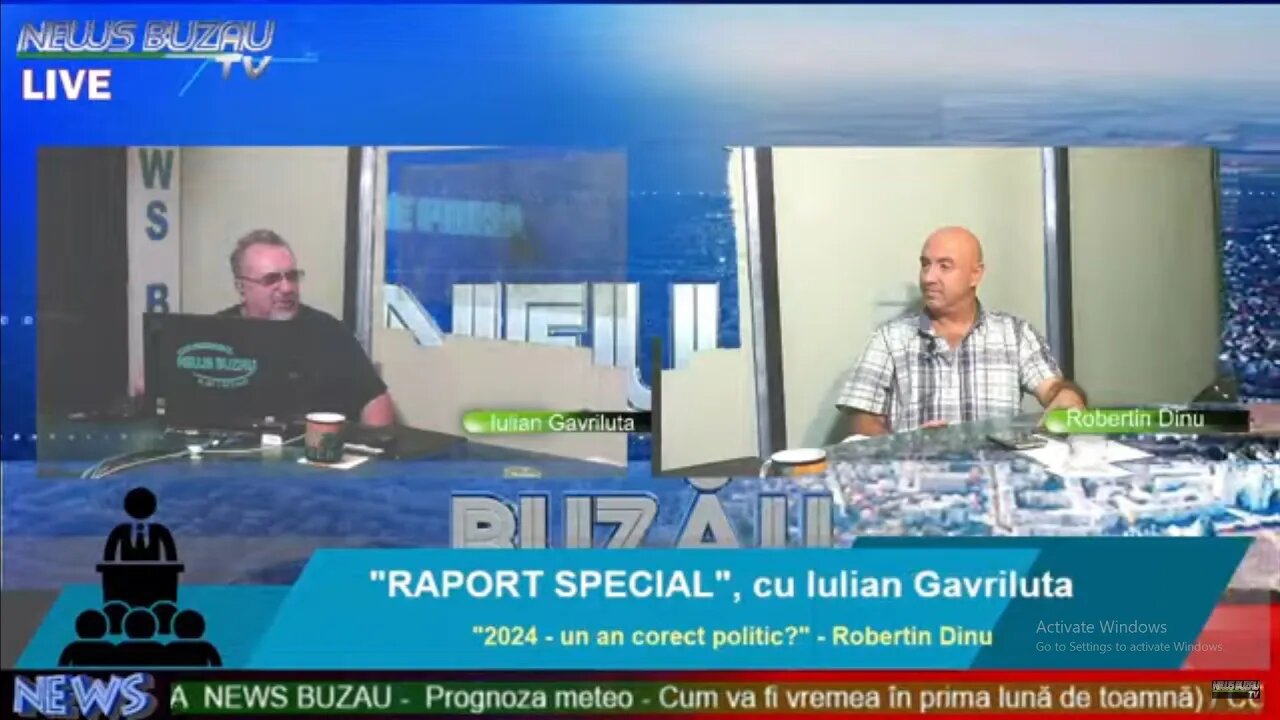 LIVE – TV NEWS BUZAU – "RAPORT SPECIAL", cu Iulian Gavriluta. "2024 - un an corect politic?" - Rober