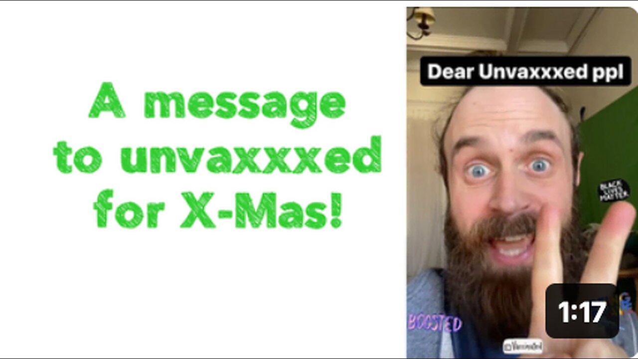 A message to unvaxxxed for X-Mas!