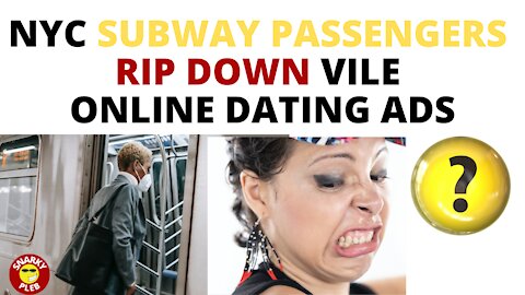 NYC Subway Passengers Rip Down Sexually Explicit Dating Ads from Train Walls